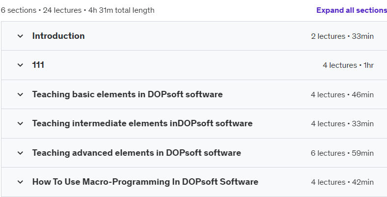 Course topics · Udemy — Delta HMI programming training in DOPspft software 2024-10