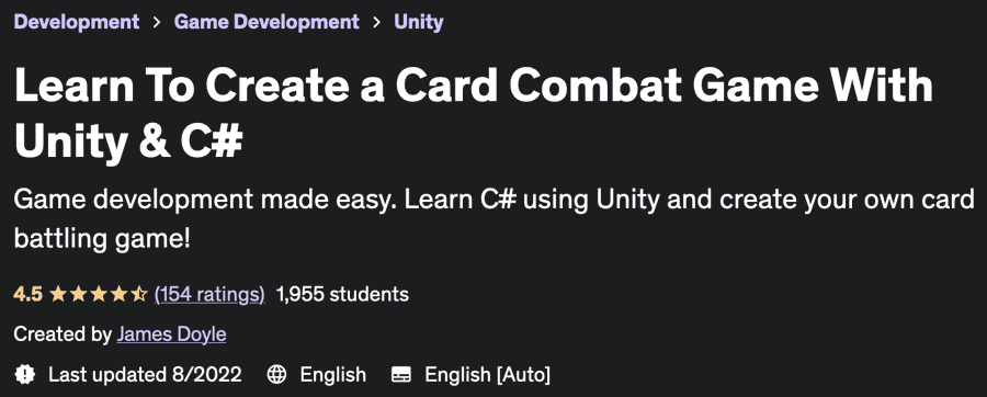 Pictures · Udemy — Learn To Create a Card Combat Game With Unity & C# 2022-8
