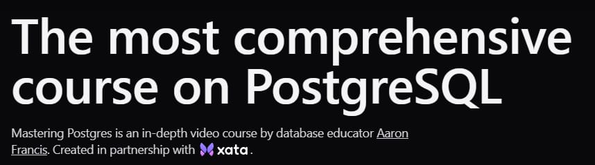 Pictures · Mastering Postgres – The most comprehensive course on PostgreSQL 2025-1