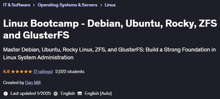Pictures · Udemy — Linux Bootcamp – Debian, Ubuntu, Rocky, ZFS and GlusterFS 2024-11