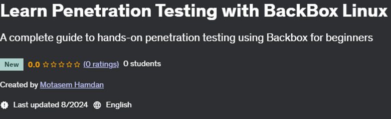 Pictures · Udemy — Learn Penetration Testing with BackBox Linux 2024-8