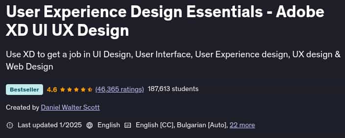 이미지 · 사용자 경험 디자인 필수 - Adobe XD UI UX 디자인 2025-1