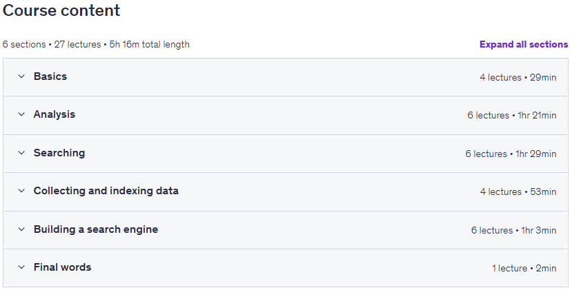 कोर्स के विषय · Elasticsearch या Opensearch का उपयोग करके खोज इंजन का निर्माण करें 2025-9
