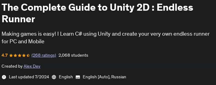 Pictures · Udemy — The Complete Guide to Unity 2D : Endless Runner 2024-7