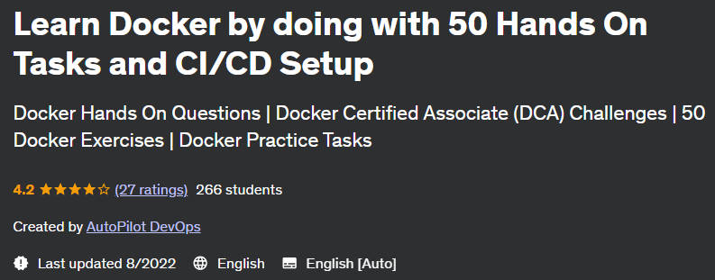 Pictures · Learn Docker by doing with 50 Hands On Tasks and CI/CD Setup 2022-8
