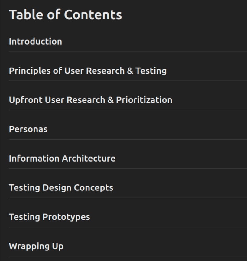 Course topics · Frontend Masters — UX Research & User Testing 2024-5