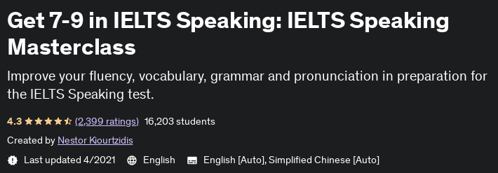 Pictures · Udemy — Get 7-9 in IELTS Speaking: IELTS Speaking Masterclass 2021-4
