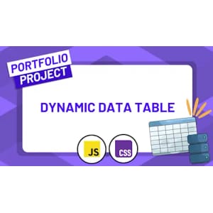 ZerotoMastery – Build a Dynamic Data Table using JavaScript, CSS, and APIs 2025-11