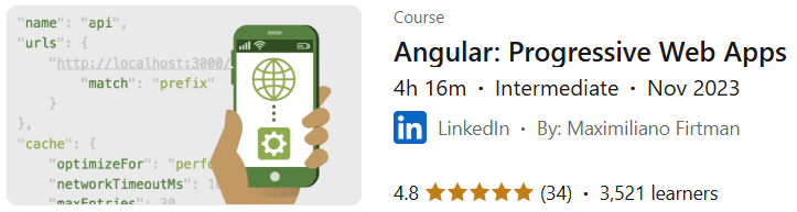 Pictures · LinkedIn — Angular: Progressive Web Apps 2022-3