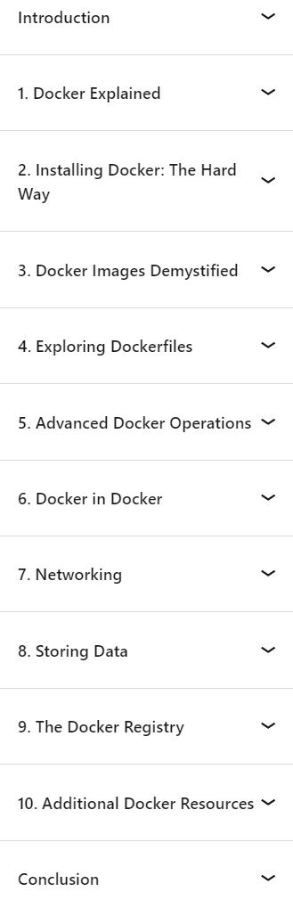 Course topics · Docker Essential Training 2023-4