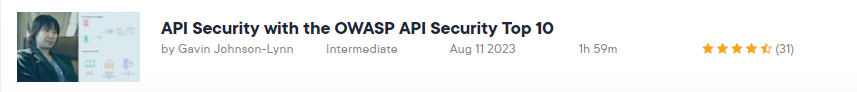 Pictures · Pluralsight — API Security with the OWASP API Security Top 10 2023-8