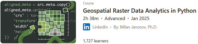 Pictures · LinkedIn — Geospatial Raster Data Analytics in Python 2025-1