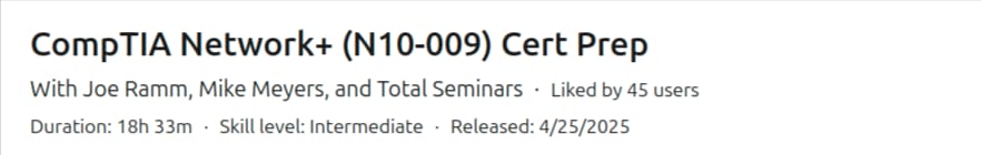 Pictures · LinkedIn — CompTIA Network+ (N10-009) Cert Prep 2025-4