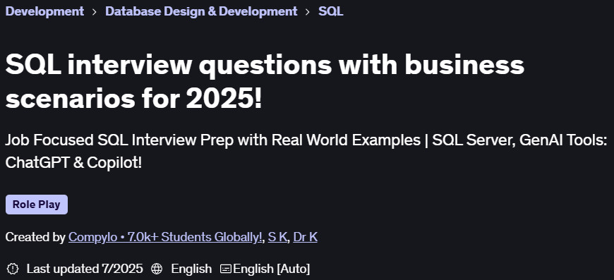 Pictures · SQL interview questions with business scenarios for 2025! 2023-3