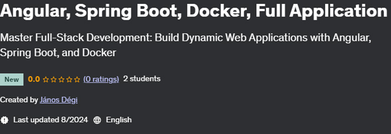 Pictures · Angular, Spring Boot, Docker, Full Application 2024-8
