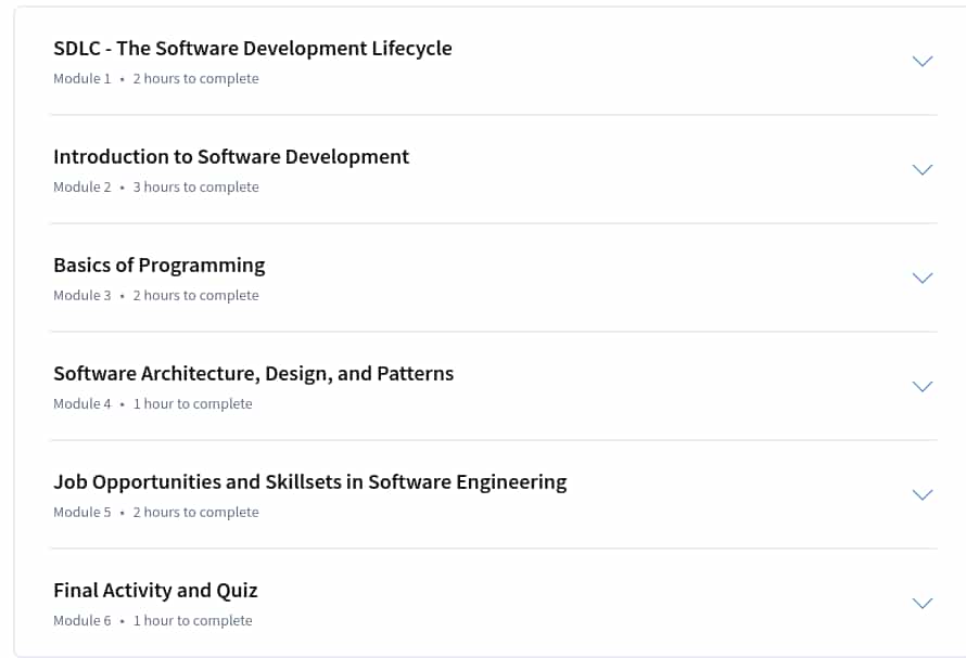 Course topics · Coursera — Introduction to Software Engineering 2024-11
