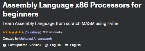 Pictures · Udemy — Assembly Language x86 Processors for beginners 2021-9