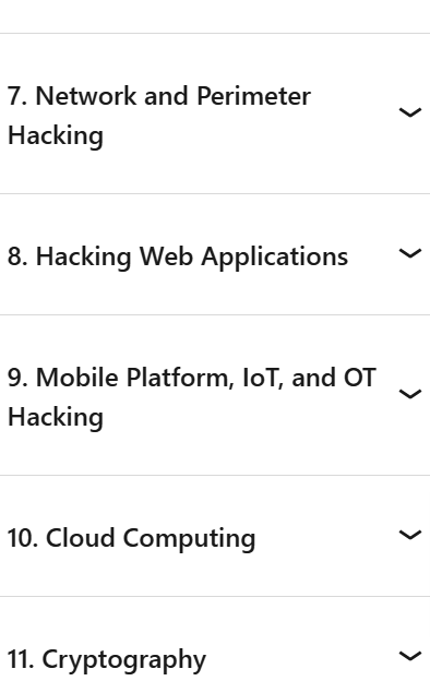 Course topics · LinkedIn — Penetration Testing and Ethical Hacking 2025-1