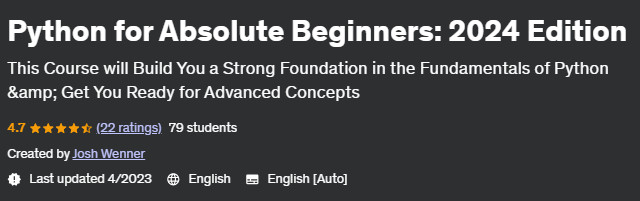 Pictures · Udemy — Python for Absolute Beginners: 2024 Edition 2023-4