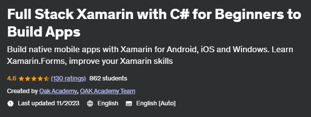 Pictures · Udemy — Full Stack Xamarin with C# for Beginners to Build Apps 2020-11