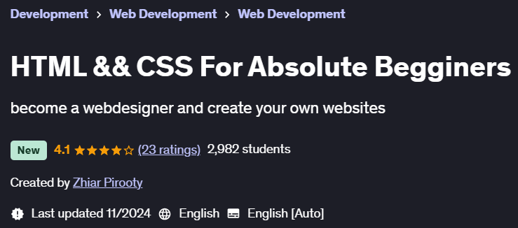 Pictures · Udemy — HTML && CSS For Absolute Begginers 2024-10