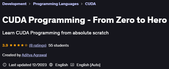 Pictures · CUDA Programming – From Zero to Hero 2023-12