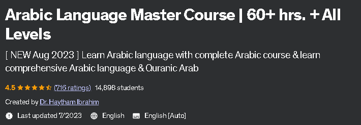 Pictures · Udemy — Arabic Language Master Course | 60+ hrs. + All Levels 2023-6