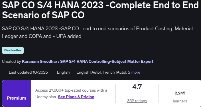 图片 · SAP CO S / S4 汉娜 2023 完成到结束的SAP CO场景 2025-10