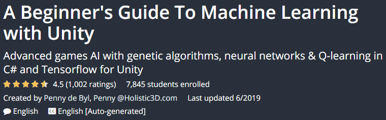 Pictures · A Beginner\’s Guide To Machine Learning with Unity 2019-6