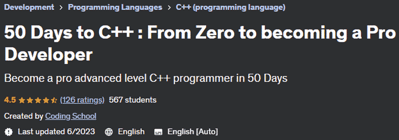 Pictures · Udemy — 50 Days to C++ : From Zero to becoming a Pro Developer 2023-6