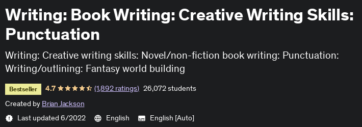 Pictures · Udemy — Writing: Book Writing: Creative Writing Skills: Punctuation 2019-9