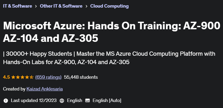 Pictures · Udemy — Microsoft Azure: Hands On Training: AZ-900 AZ-104 and AZ-305 2023-9