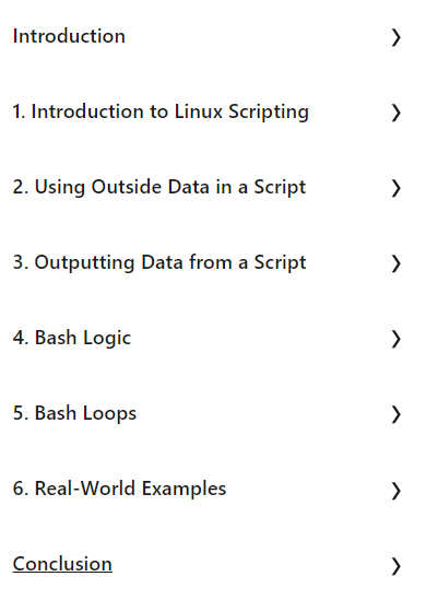 Course topics · LinkedIn — Linux System Engineer: Bash Shell Scripting for Automation 2019-4