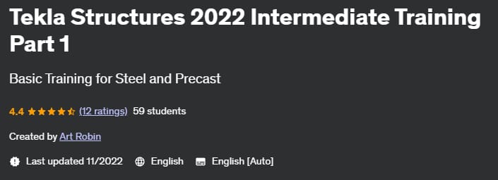 Pictures · Udemy — Tekla Structures 2022 Intermediate Training Part 1 2022-11