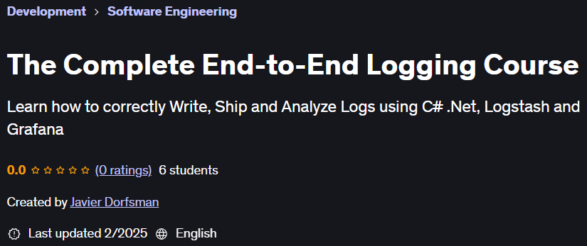 Pictures · The Complete End-to-End Logging Course 2025-2