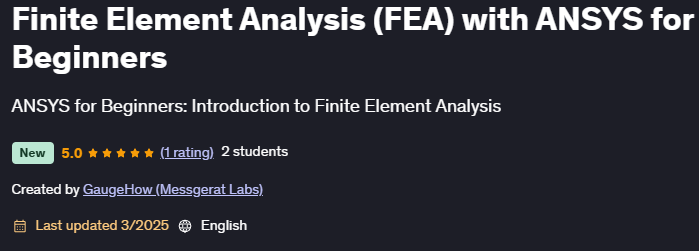 Bilder · Finite Element Analysis (FEA) mit ANSYS für Anfänger 2025-2
