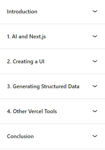 Course topics · AI for React Developers 2024-9