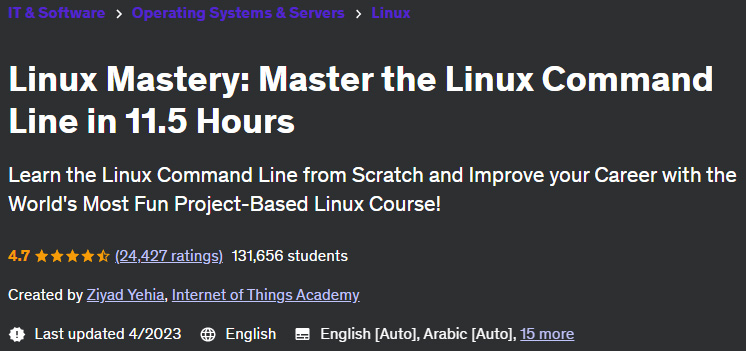 Pictures · Udemy — Linux Mastery: Master the Linux Command Line in 11.5 Hours 2023-4