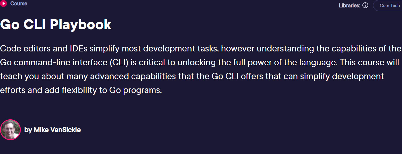 Pictures · Pluralsight — Go CLI Playbook 2023-10