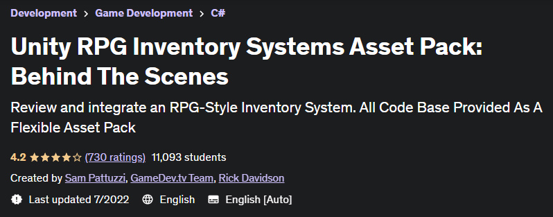 Pictures · Udemy — Unity RPG Inventory Systems Asset Pack: Behind The Scenes 2022-1