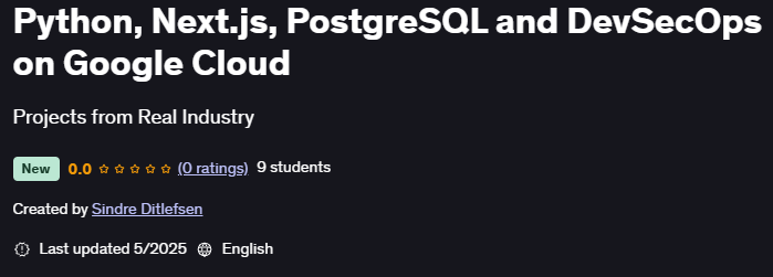图片 · Python, Next.js, PostgreSQL 和 DevSecOps 在 Google Cloud 2025-5