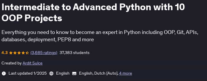 Pictures · Udemy — Intermediate to Advanced Python with 10 OOP Projects 2025-1
