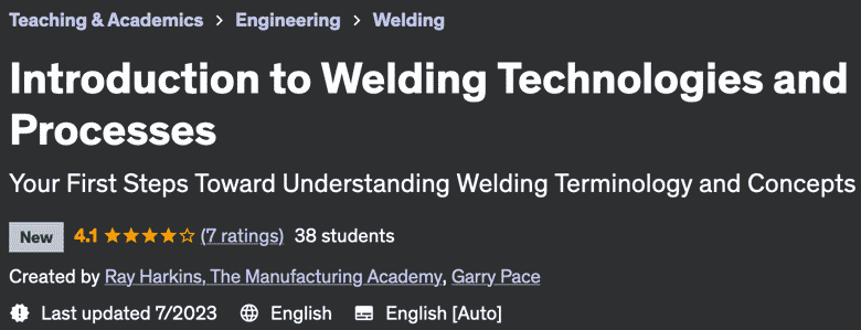 Pictures · Udemy — Introduction to Welding Technologies and Processes 2023-7