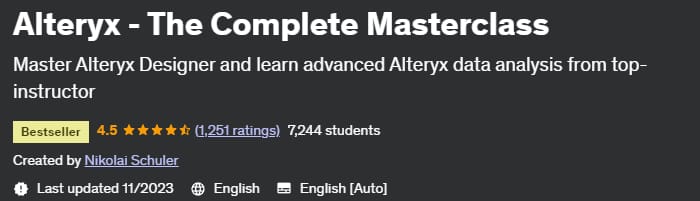 Pictures · Udemy — Alteryx – The Complete Masterclass 2023-9