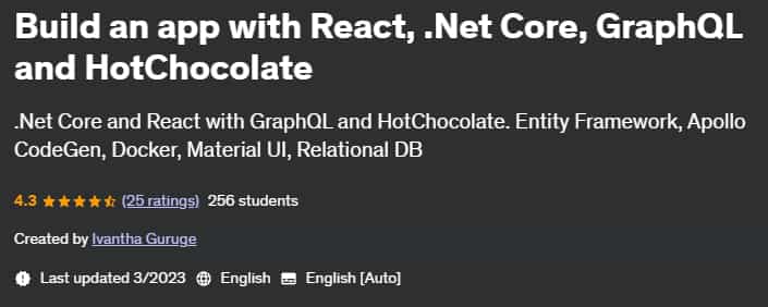 Pictures · Udemy — Build an app with React, .Net Core, GraphQL and HotChocolate 2023-2