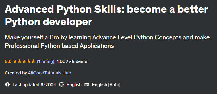 Pictures · Udemy — Advanced Python Skills: become a better Python developer 2024-6