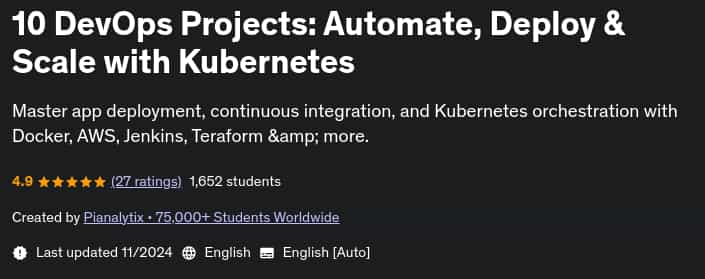 Pictures · Udemy — 10 DevOps Projects: Automate, Deploy & Scale with Kubernetes 2024-11