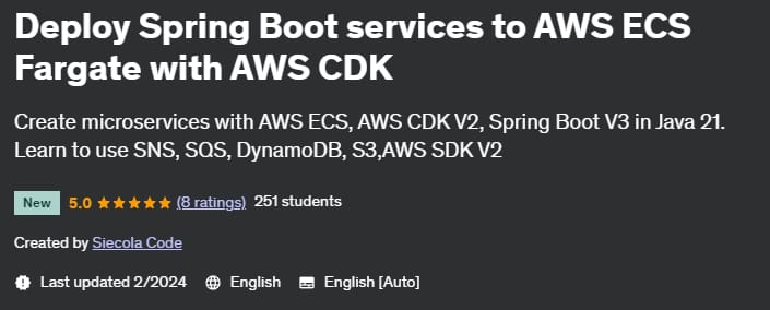 Pictures · Deploy Spring Boot services to AWS ECS Fargate with AWS CDK 2024-2