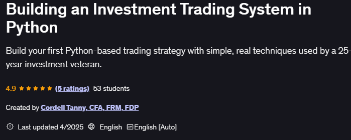 Bilder · Ein Investment Trading System in Python 2025-4