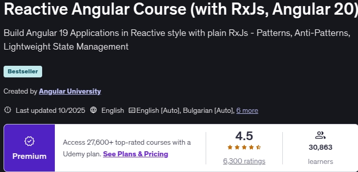 Pictures · Reactive Angular Course (with RxJs, Angular 20) 2025-10